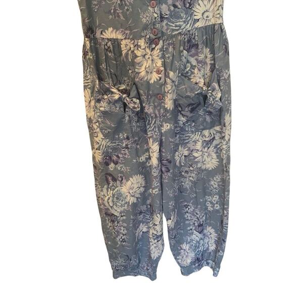 Laura Ashley Vintage Floral Cotton Jumpsuit - Picture 7 of 12